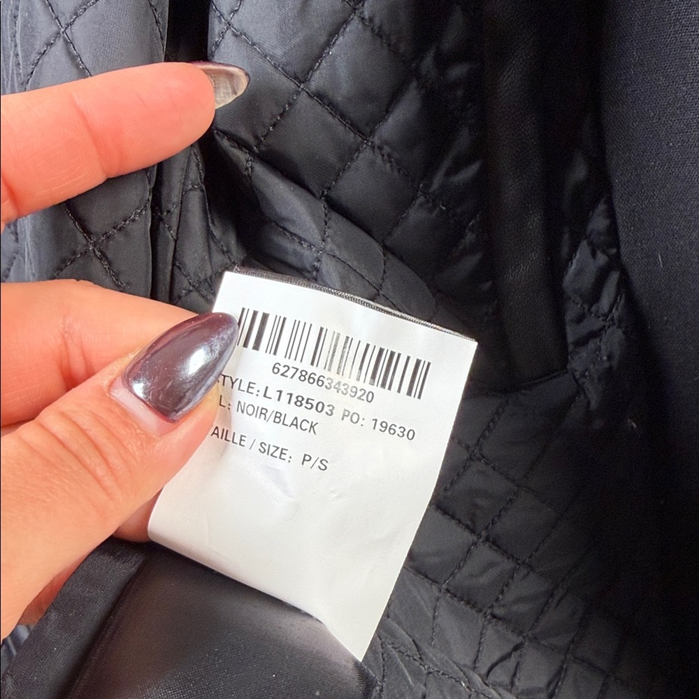 RUDSAK Black Trench Coat with Faux Fur Collar - Picture 6 of 9